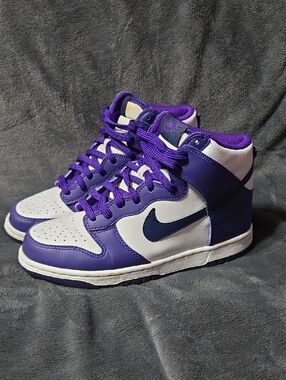 Nike Dunk High Electro Purple Midnight Size 6 Youth